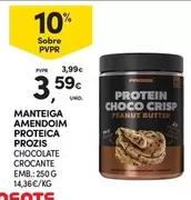 Oferta de Prozis - Manteiga Amendoim Proteica por 3,59€ em Continente