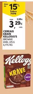 Oferta de Kellogg's - Cereais Krave por 3,29€ em Continente