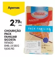 Oferta de Chouricao Pack Familiar por 2,79€ em Continente