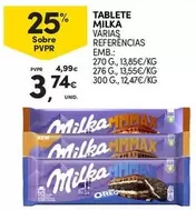 Oferta de Milka - Tablete por 3,74€ em Continente