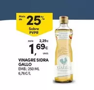 Oferta de Gallo - Vinagre por 1,69€ em Continente