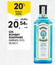 Oferta de Bombay - Gin por 20,54€ em Continente