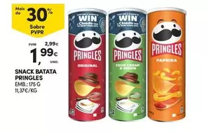 Oferta de Pringles - Snack Batata por 1,99€ em Continente