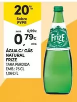 Oferta de Frize - Água C/ Gás Natural por 0,79€ em Continente