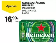 Oferta de Heineken - Cerveja C/ Álcool por 16,99€ em Continente