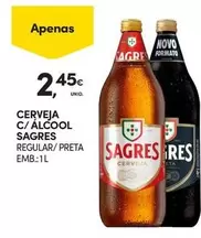 Oferta de Sagres - Cerveja C/ Alcool por 2,45€ em Continente