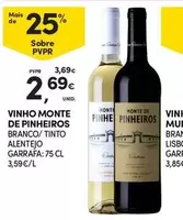 Oferta de Vinho Monte De Pinheiros por 2,69€ em Continente