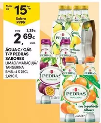 Oferta de Convenção Sabores - Água C/ Gas T/p Peras por 2,69€ em Continente