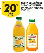 Oferta de Andros - Selecao De Sumo 100% Fruta Da Marcaem Continente