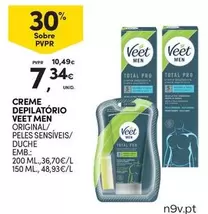 Oferta de Veet - Creme Depilatorio por 7,34€ em Continente