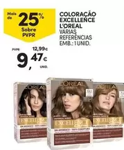 Oferta de L'Oréal - Coloração Excellence por 9,47€ em Continente