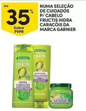 Oferta de Fructis - Numa Selecao De Cuidados P/ Cabelo  Hidra Caracaois Da Marcaem Continente