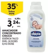 Oferta de Chicco - Amaciador Concentrado por 3,24€ em Continente