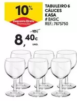 Oferta de Kasa - Tabuleiro 6 Calices por 8,4€ em Continente