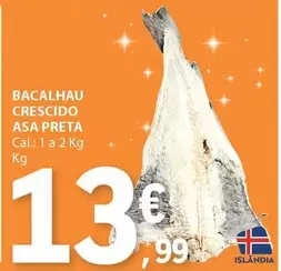 Oferta de A+ - Bacalhau Crescido Asa Preta por 13,99€ em E.Leclerc