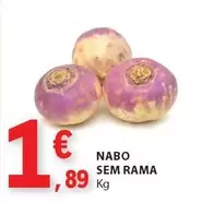 Oferta de Nabo Sem Rama por 1,89€ em E.Leclerc