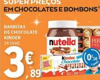 Oferta de Kinder - Barritas De Chocolate por 3,89€ em E.Leclerc