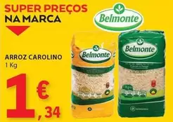 Oferta de Belmonte - Arroz Carolino por 1,34€ em E.Leclerc