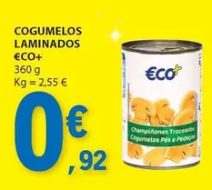 Oferta de €CO+ - Cogumelos Laminados por 0,92€ em E.Leclerc