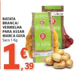 Oferta de A+ - Batata Branca/vermelha Para Assar Marca Guia por 1,39€ em E.Leclerc