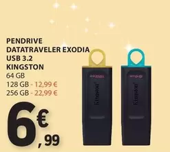 Oferta de Kingston - Patatraveler Exodia Usb 3.2 por 6,99€ em E.Leclerc