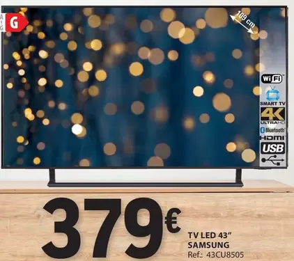 Oferta de Samsung - Tv Led 43" por 379€ em E.Leclerc