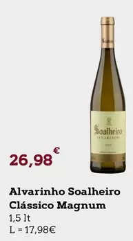 Oferta de Soalheiro - Alvarinho  Clássico por 26,98€ em E.Leclerc