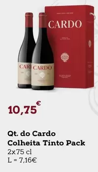 Oferta de Qt Do Cardo Colheita Tinto Pack por 10,75€ em E.Leclerc