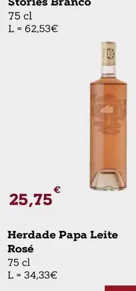 Oferta de Herdade Papa Leite Rosé por 25,75€ em E.Leclerc