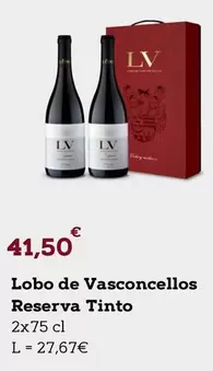 Oferta de Lobo De Vasconcellos Reserva Tinto por 41,5€ em E.Leclerc