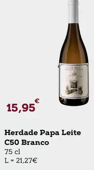 Oferta de Herdade Papa Leite C50 Branco por 15,95€ em E.Leclerc