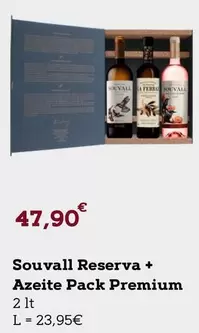 Oferta de Souvall Reserva + Azeite Pack Premium por 47,9€ em E.Leclerc