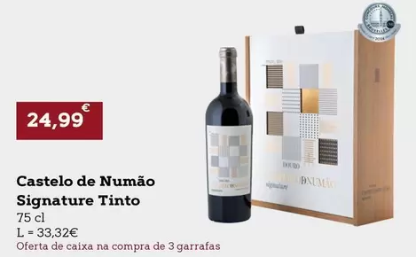 Oferta de Castelo -  De Numao Signature Tinto por 24,99€ em E.Leclerc