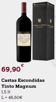 Oferta de Magnum - Castas Escondidas Tinto por 69,9€ em E.Leclerc