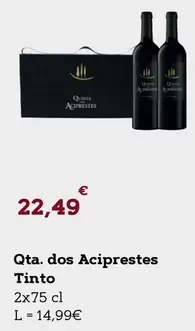 Oferta de Qta Dos Aciprestes Tinto por 22,49€ em E.Leclerc