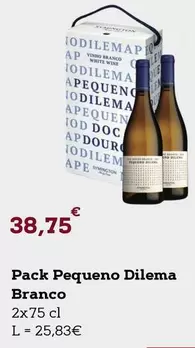 Oferta de Pack Pequeno Dilema Branco por 38,75€ em E.Leclerc