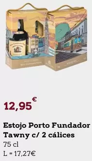 Oferta de Estojo Porto Fundador Tawny C/ 2 Calices por 12,95€ em E.Leclerc