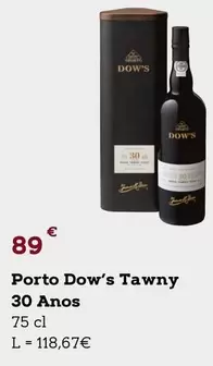 Oferta de Dow´s - Porto Tawny 30 Anos por 89€ em E.Leclerc