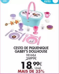 Oferta de Gabby'S Dollhouse - Cesto De Piquenique por 18,99€ em Pingo Doce