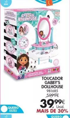 Oferta de Gabby'S Dollhouse - Toucador por 39,99€ em Pingo Doce