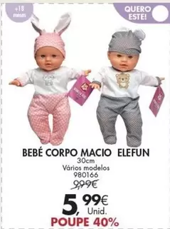 Oferta de Bebe Corpo Macio por 5,99€ em Pingo Doce