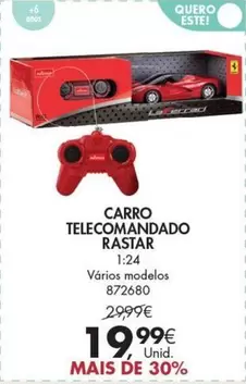 Oferta de Carro Telecomandado por 19,99€ em Pingo Doce