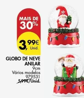 Oferta de Globo -  De Neve Anilar por 3,99€ em Pingo Doce