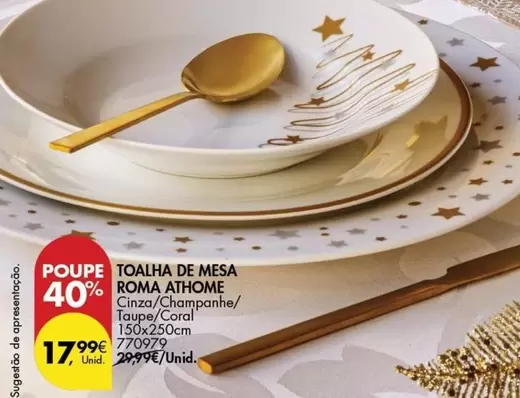 Oferta de Toalha De Mesa Roma por 17,99€ em Pingo Doce