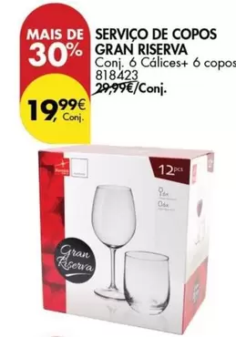 Oferta de Servico De Copos Gran Riserva por 19,99€ em Pingo Doce