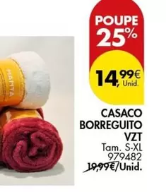 Oferta de Casaco Borreguito VZT por 14,99€ em Pingo Doce