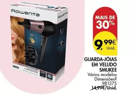 Oferta de Smukee - Guarda-Joias Em Veludo por 9,99€ em Pingo Doce