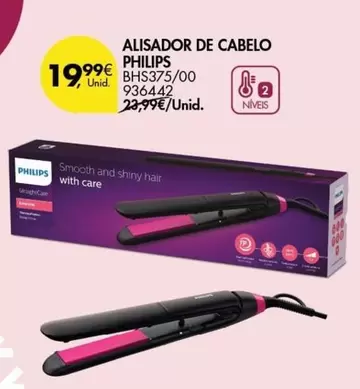 Oferta de Philips - Alisador De Cabelo por 19,99€ em Pingo Doce