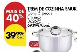 Oferta de Trem De Cozinha Smuk por 39,99€ em Pingo Doce