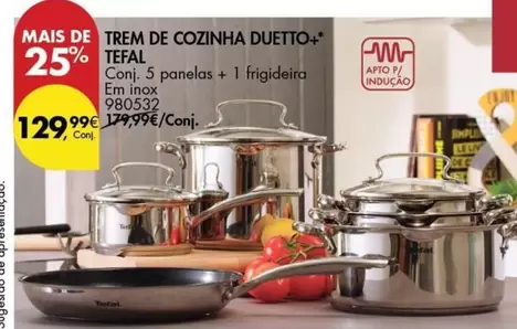 Oferta de Tefal - Trem De Cozinha Duetto+ por 129,99€ em Pingo Doce